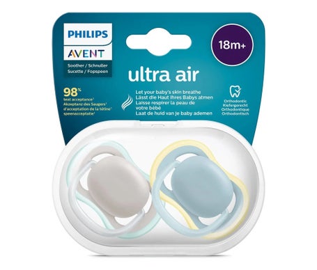 Philips Avent Kit Chupete Ultra Air +18m Neutro 2uds