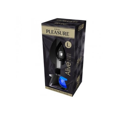 Alive Anal Pleasure Mini Plug Metal Azul Talla L 1ud
