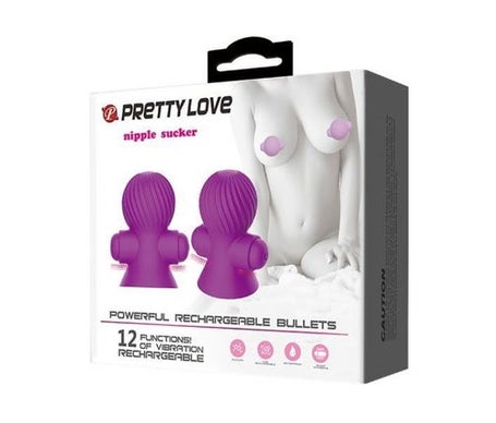 Pretty Love Estimuladores Pezones 12 Modos Vibración Lila 1ud