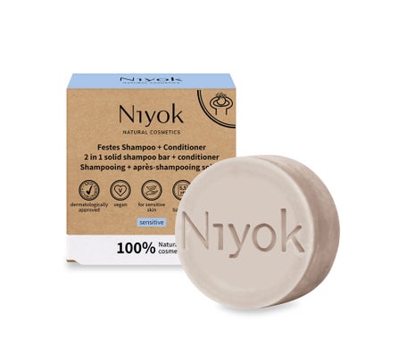 Niyok Champú + Acondicionador Sólido Sensible 80 g