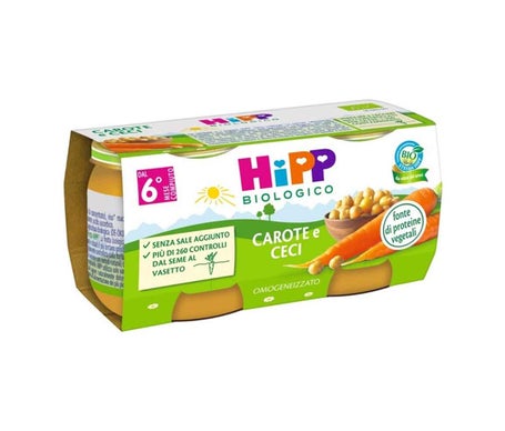 Hipp Homogenized Carrots and Chickpeas 2x80g