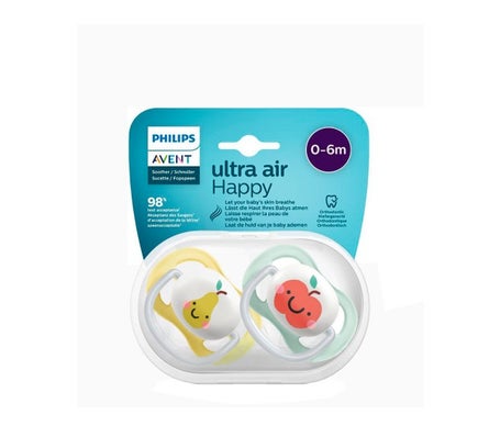 Avent Ultra Air Happy Collection Fruit 0-6 Meses Neutro 2uds