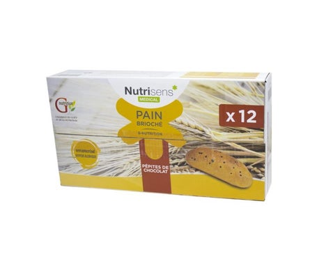 Nutrisens G-Nutrición Pan Brioche Pepitas de Chocolate 12uds