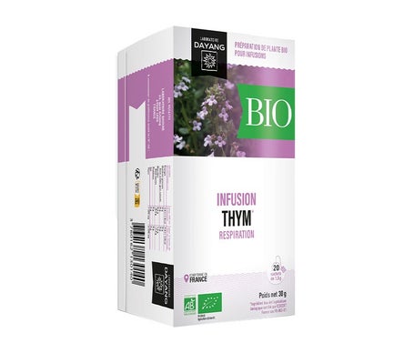 Dayang Infusión de Tomillo Orgánico 20 bolsas de 1.5g