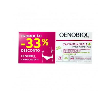 Oenobiol Captador 3en1 Plus 2x60 caps