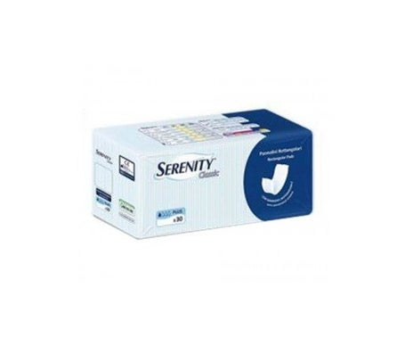 Serenity Classic Rectangular Diapers With Barrier Plus (30 pz.) - Productos para la incontinencia