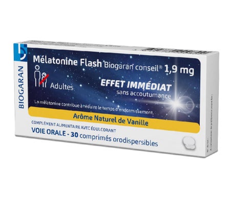 Biogaran Melatonina Flash 1,9mg 30comp