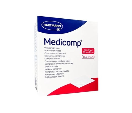 Medicomp Compresas Esterilizadas 7,5x7,5cm 2x25uds