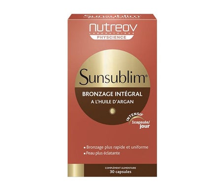 Nutreov Sunsublim Hidratante Bronceador Intermedio 30 cápsulas