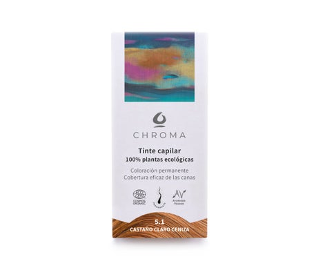Chroma Tinte Bio 5.1 Castaño Claro Ceniza 100g