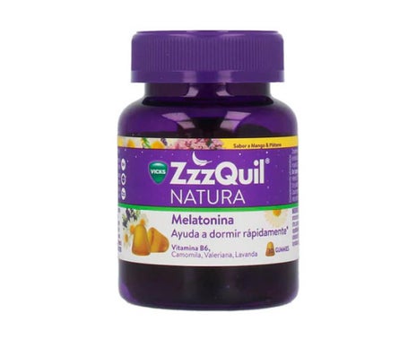 ZzzQuil Natura Gummies Melatonina Mango y Plátano 30uds