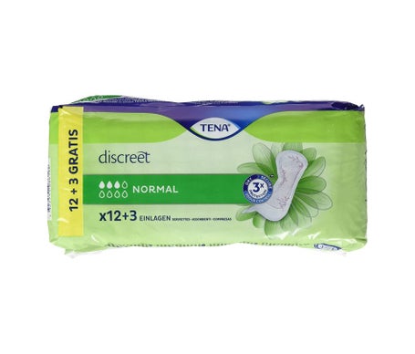 Tena Discreet Compresa Incontinencia Normal 15uds