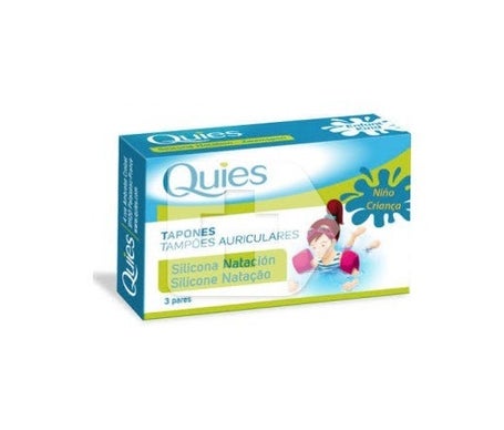 Quies tapones oído silicona natación 6uds