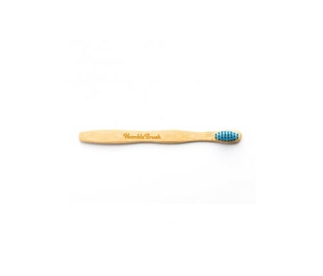 Humble Brush Bamboo-Toothbrush Kids Ultra-Soft Blue