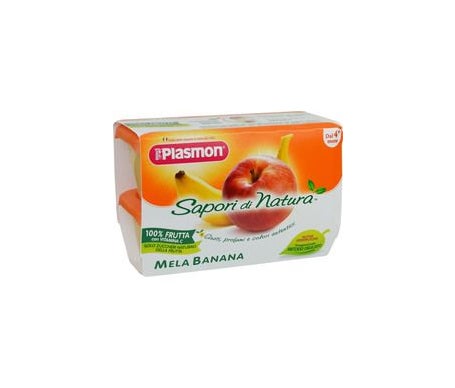 Plasmon Sabores de la Naturaleza Papilla Manzana Banana 4x100g