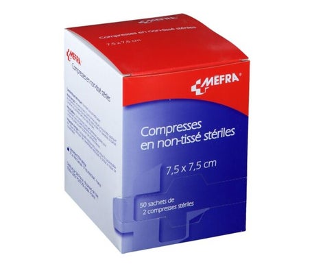Mefra Compresas Estériles no Tejidas 7,5x7,5cm 100uds