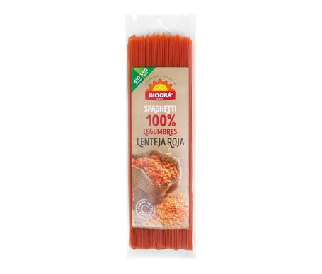 Biográ Espagueti Lentejas Rojas Bio 250g