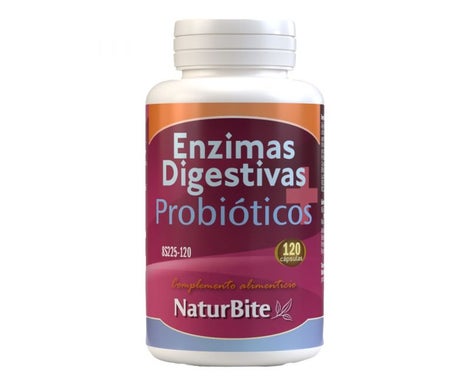 Naturbite Enzimas Digestivas+Probióticos 120caps