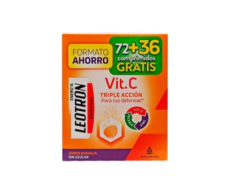 Leotron Vitamina C Triple acción 72 + 36comp