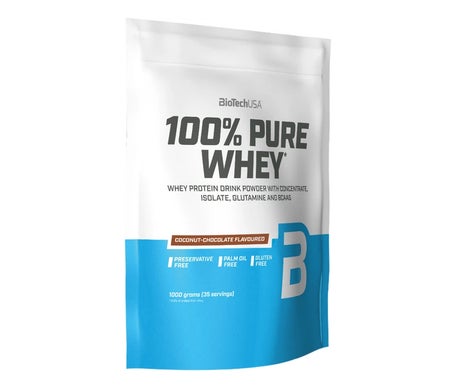 Biotech USA 100% Pure Whey Protein Coconut Chocolate 1 kg | Natural Doctor