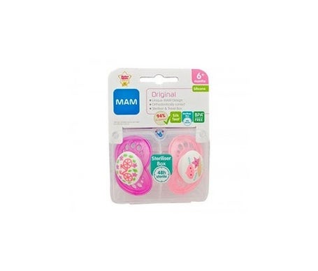 Mam Chupete Silicona Original Matt A 6+ Meses 2uds