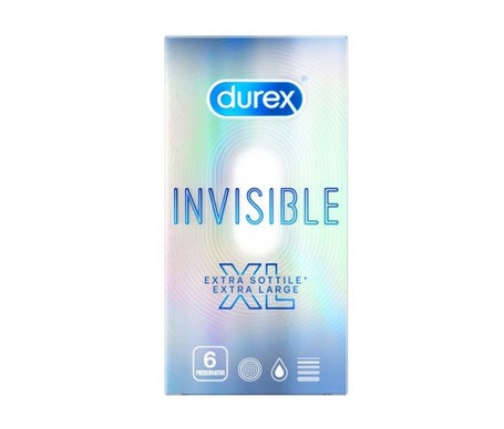 Durex Invisible Extra Large (6 pcs) - Preservativos