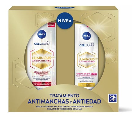 Nivea Tratamiento Antimanchas y Antiedad Pack Serum + Crema Día