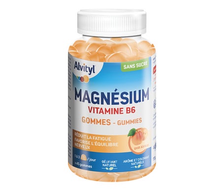 Alvityl Magnesio Vitamina B6 Albaricoque 45 gummies