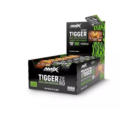 Amix Tigger Zero Protein Bar Chocolate Caramelo 20x60g | Natural Doctor
