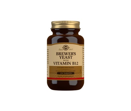 Solgar Levadura de Cerveza con Vitamina B12 250comp