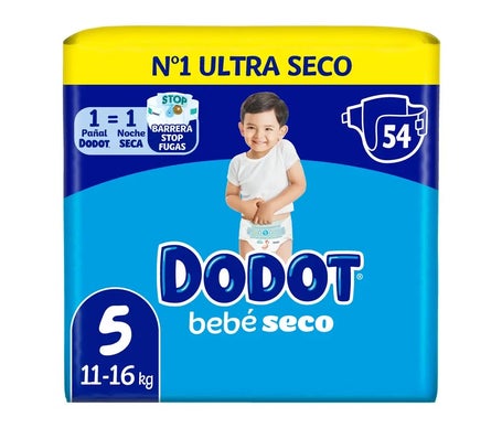 Dodot Pañales Talla 5 11-16kg 54uds