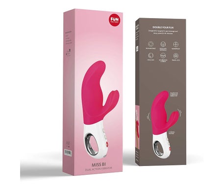 Fun Factory Miss Bi Dual Action Vibrator Rose White 1ud