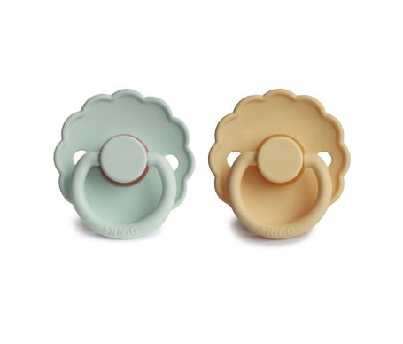 Frigg Chupete Silicona 6-18M Sea Foam Daffodil Gray 2uds