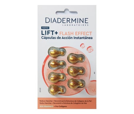 Diadermine Lift + Flash Efect Vitamina C + Pro-Colágeno 7caps