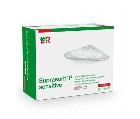 Suprasorb P Sensitive Border Lite 10x10cm 10uds