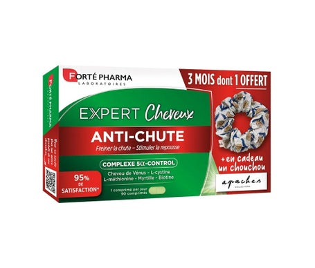 Forté Pharma Expert Cheveux Anti caída + Goma pelo 90comp