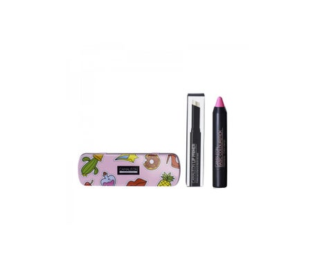 Camaleon Kit Labial Metalizado Morado + Fijador