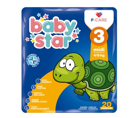 Farvima Babystar Pañales 3 4-9kg 20uds