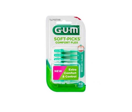 Chicle Soft Picks Comfort Flex Flex Sticks Caja de 40 uds