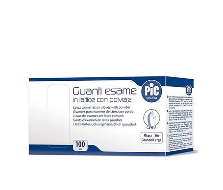 Pic Solution Guante Exploración de Polvo Talla L 100uds