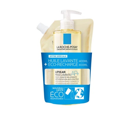 La Roche-Posay Lipikar Aceite Lavante AP+ 400ml + Eco-Recarga 400ml