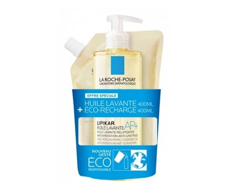 La Roche-Posay Lipikar Aceite Lavante AP+ 400ml + Eco-Recarga 400ml