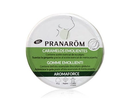 Pranarôm Aromaforce Caramelos Emolientes Eucalipto BIO 45g