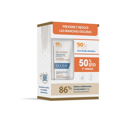 Ducray Melascreen Fluido Protector Anti-Manchas SPF50+ 2x50ml
