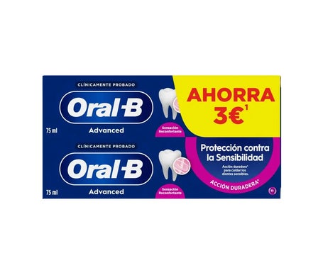 Oral-B Dentífrico Advanced Protección Contra la Sensibilidad 2x75ml