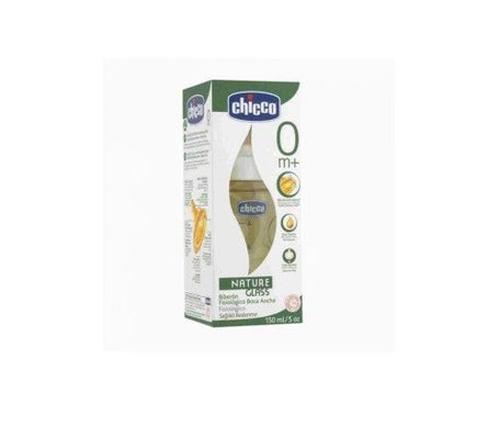 Chicco® Nature Glass biberón caucho 150ml