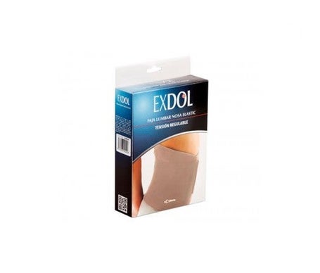 Exdol Faja Lumbar Elástica Transpirable beige T-M 1ud
