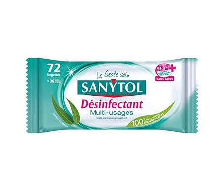 Sanytol Toallitas Desinfectantes 72 sobres