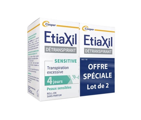 Etiaxil Detranspirante Sensitive Pieles Sensibles Roll-On 2x15ml