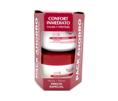 Eucerin Pack Crema PH5 Piel Seca y Sensible 2x75ml